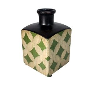 Geometric Vase Medium, paint, with Geometric Pattern